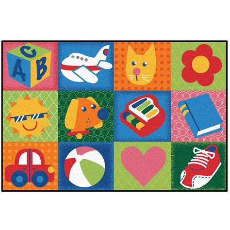 KID$ Value Classroom Rugs™, Fun Squares | Becker's