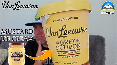 Van Leeuwen Grey Poupon Ice Cream Review Mustard Ice Cream