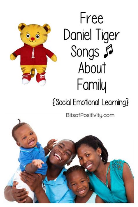 Free Daniel Tiger Songs About Family {Social Emotional Learning} - Bits ...