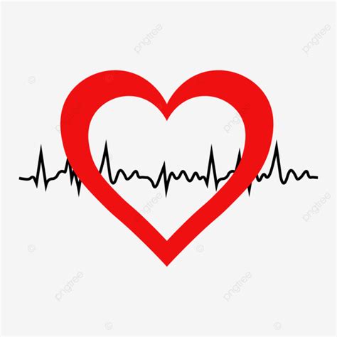 Heart Beat Love Beat Heart Png And Vector With Transparent