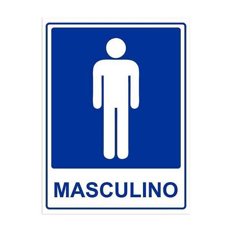 Placa De Banheiro Masculino Sinal Center Empresa De Sinaliza O