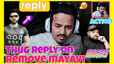 Thug Reply On Remove Mayavi Goldy Bahi Action On Haters Mayavi Reply