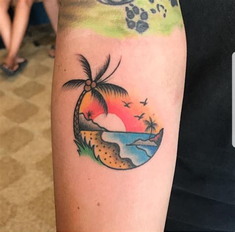 Small Beach Tattoo Ideas