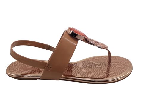 Sandália Feminina Beira Rio Rasteira Nude