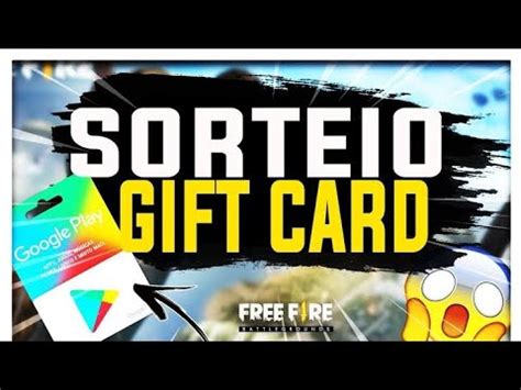 SORTEIO DE GIFT CARD FREE FIRE YouTube