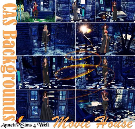 Annett S Sims 4 Welt CAS Backgrounds Movie House