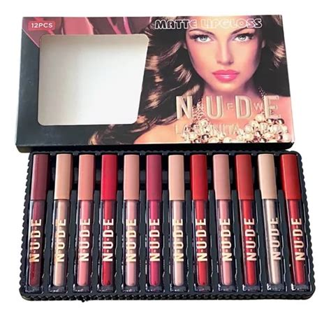 Set 12 Pzs Labiales Colores Mate New Nude Huxia Beauty Meses Sin