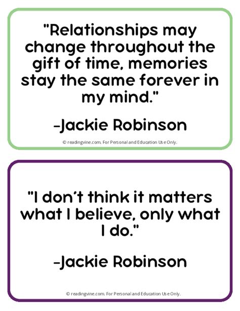 Jackie Robinson Quotes | Free, Printable PDF Posters