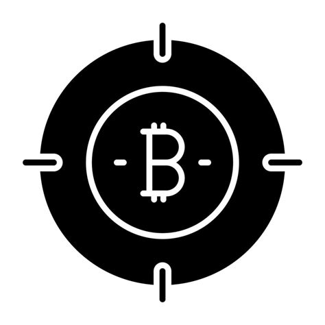 Bitcoin Target Icon Editable Vector 9783850 Vector Art At Vecteezy