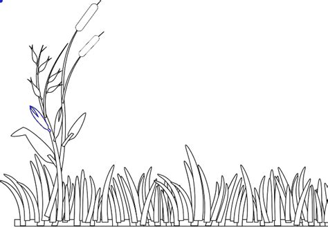 Grass Outline Clip Art at Clker.com - vector clip art online, royalty ...