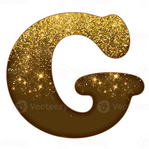 Half Gold Glitter Alphabet 16691589 PNG