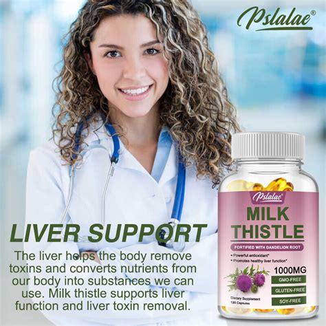 Milk Thistle 1000mg Liver Cleanse Detox And Repair Formula With