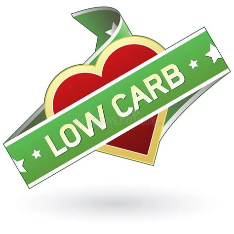 Low Carb Food Packaging Label Sticker Stock Vector Illustration Of