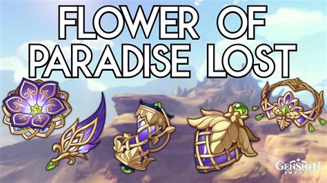 Farm Flower Of Paradise Lost Artifacts Genshin Impact Youtube