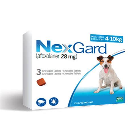 NexGard за кучета с тегло от 4 до 10кг - противопаразитна таблетк