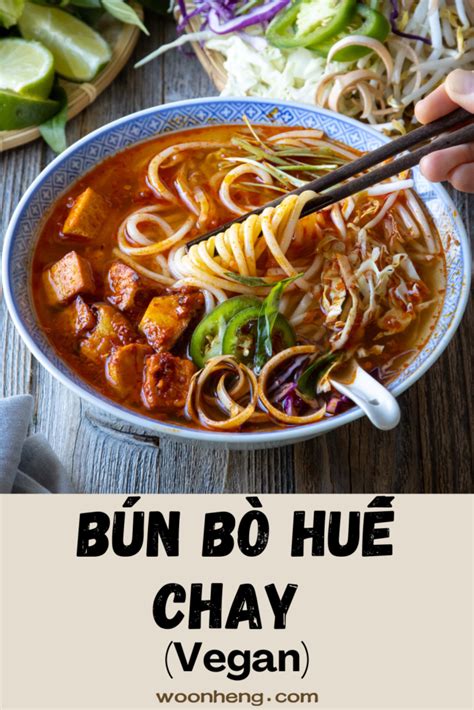 How To Make Bun Bo Hue Chay Vegan At Home WoonHeng