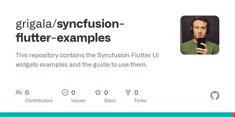 GitHub Grigala Syncfusion Flutter Examples This Repository Contains