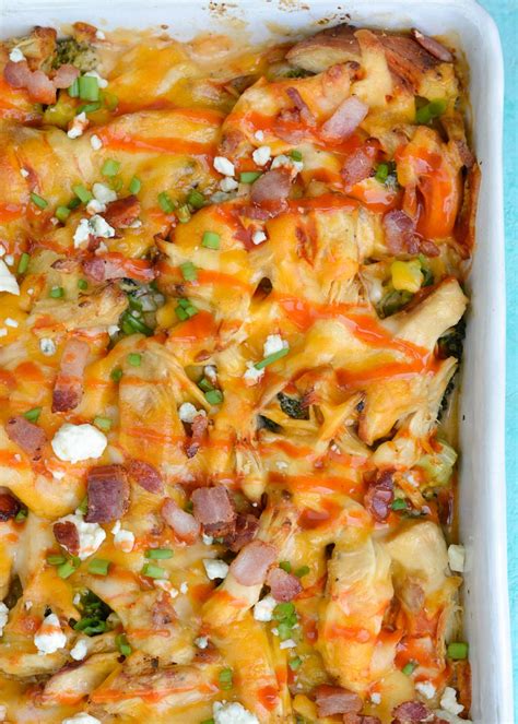 Buffalo Chicken Casserole Keto Low Carb Maebells