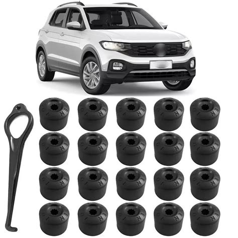 Kit Capas Parafuso Roda Vw T Cross Nivus Polo Virtus Fox Shopee Brasil