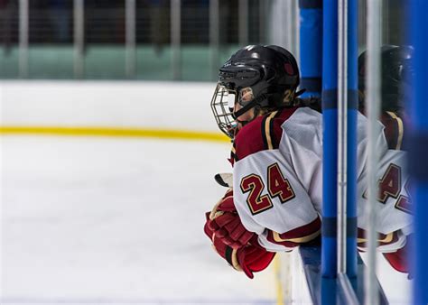 Hockey Player In Penalty Box Stock Photo - Download Image Now - iStock