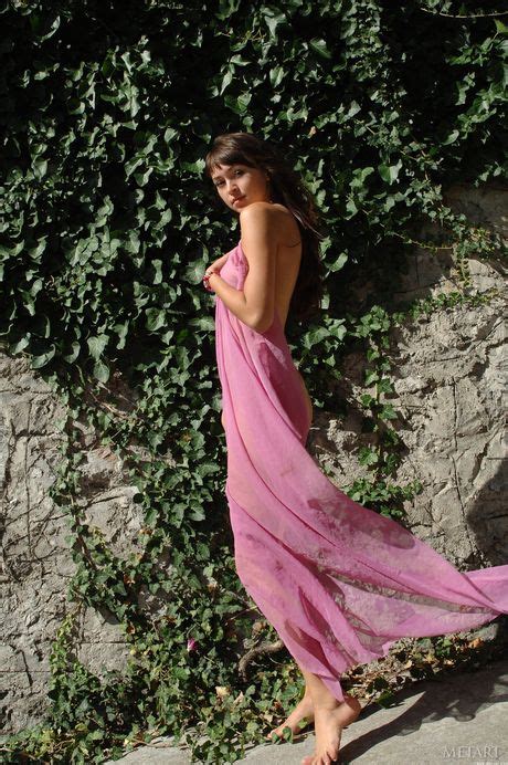 Skinny Ukrainian Babe Yuliya A Poses Nude In The Forest Shows Her Big Tits