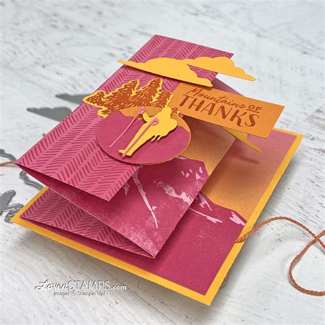 Triple Panel Fold Majestic Mountains Of Thanks With Stampin Up S