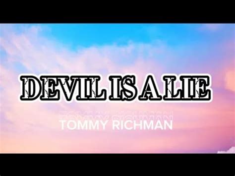 Tommy Richman DEVIL IS A LIE Lyrics YouTube