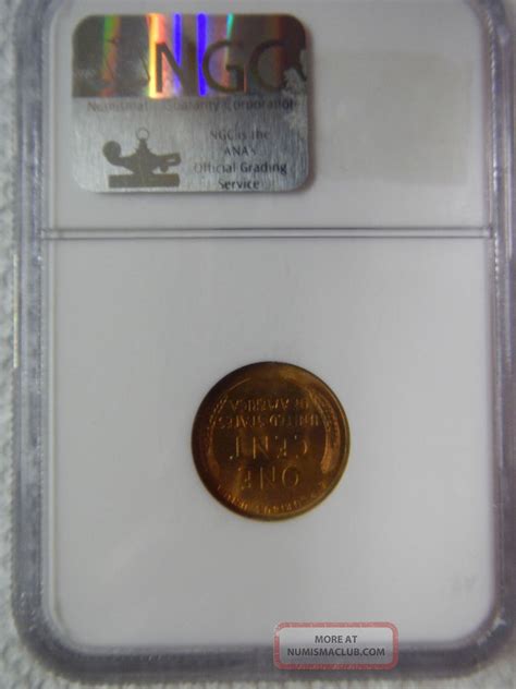 1946 S Lincoln Cent Wheat Ear Reverse Ngc Ms 66rd