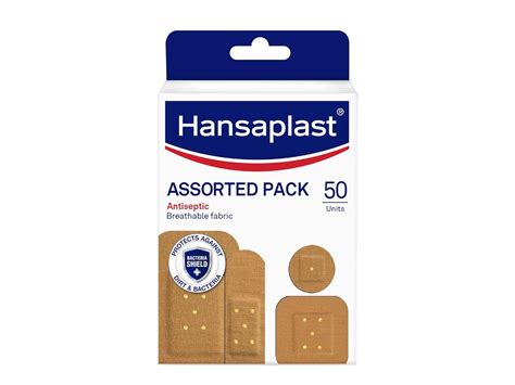 Hansaplast Assorted Pack Antiseptic Plasters In Various Shapes