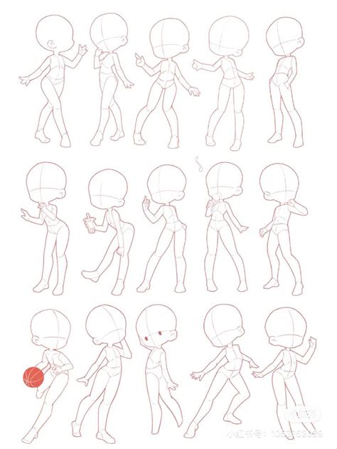 Easy Chibi Drawing Poses For Anime Artists