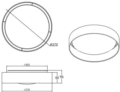 Szara Lampa Sufitowa ADEM LED 37 Cm Salony Agata