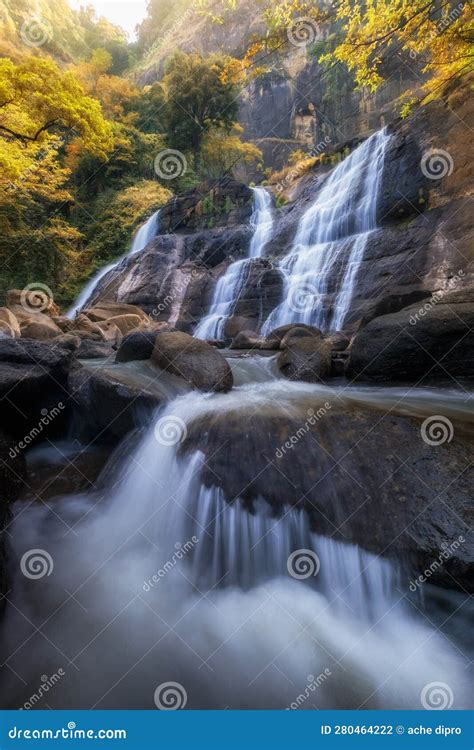 Cikanteh Waterfall Geopark Ciletuh Stock Photo - Image of cikanteh ...