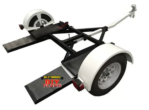 Car Tow Dolly Trailer Plans Diy Vehicle Carrier Auto Towing System