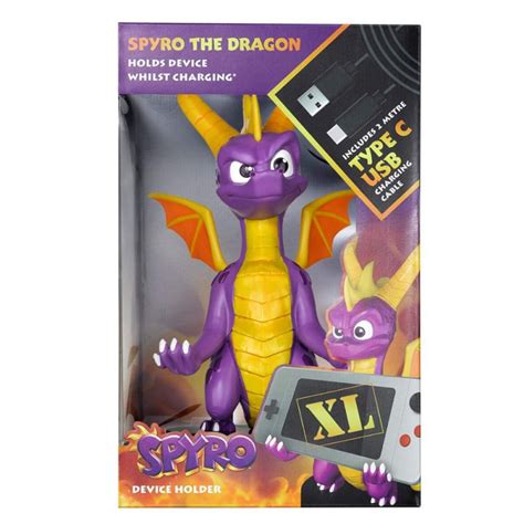 Spyro The Dragon Stojak XL Na Telefon Lub Pada Cable Guys