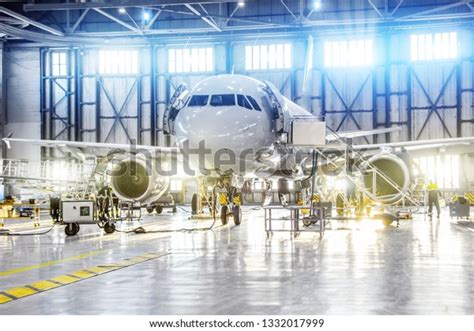 Aircraft On Maintenance Engine Fuselage Repair Stock Photo 1332017999 ...