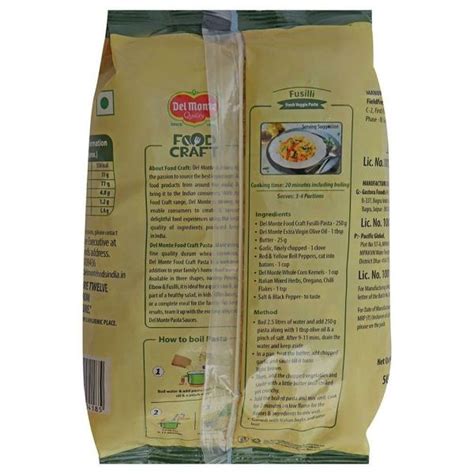 Del Monte Food Craft Fusilli Pasta 500 G JioMart