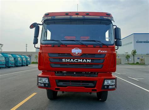 Red SHACMAN 8x4 Dump Truck F3000 8 Wheeler Dump Truck 380 EuroII