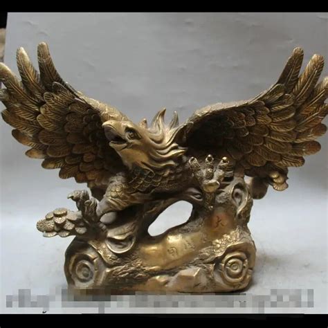 Zsr Wan6710400619 Chinese Feng Shui Brass Animal Eagle Hawk King Of