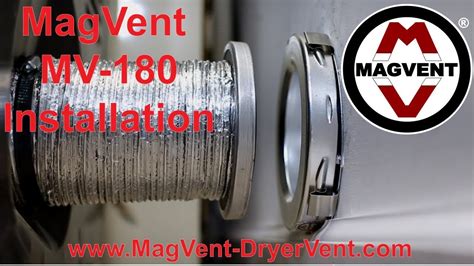 Magvent Mv 180 Dryer Vent Installation Youtube