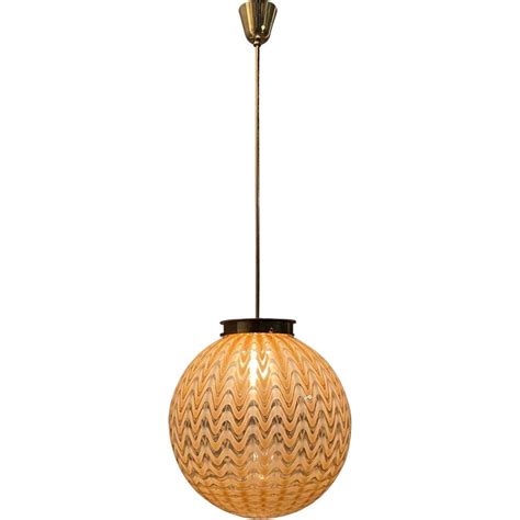 Italian Sphere Vintage Pendant Lamp By Ludovico Diaz De Santillana For