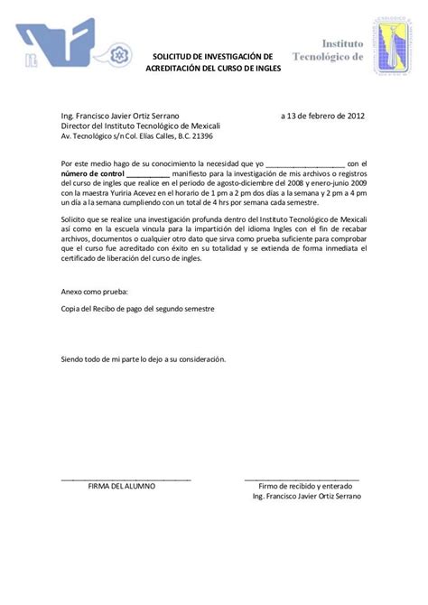 Formato Solicitud De Investigación