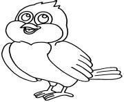 Coloriage Oiseau Maternelle Simple Et Facile Jecolorie