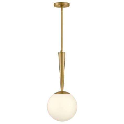 Lark Izzy 1 Light Lacquered Brass Globe Pendant Light 83507lcb The