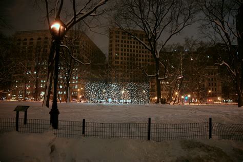 Images Gratuites neige hiver lumière nuit Manhattan centre ville