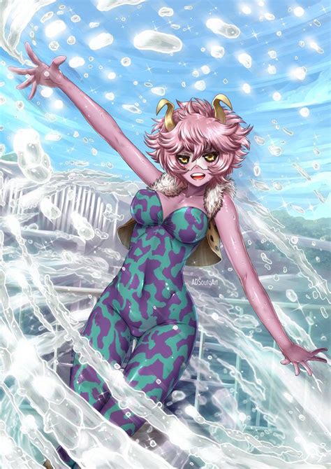 MHA Mina Ashido Pinky Alien Queen por ADSouto Animación Dibujando