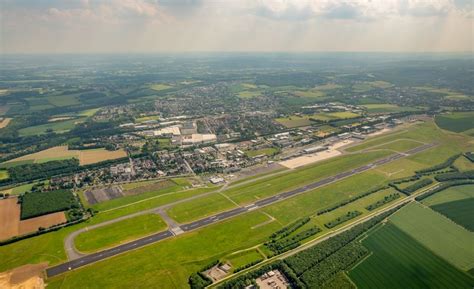 Dortmund Von Oben Gel Nde Des Flughafen In Dortmund Im Bundesland