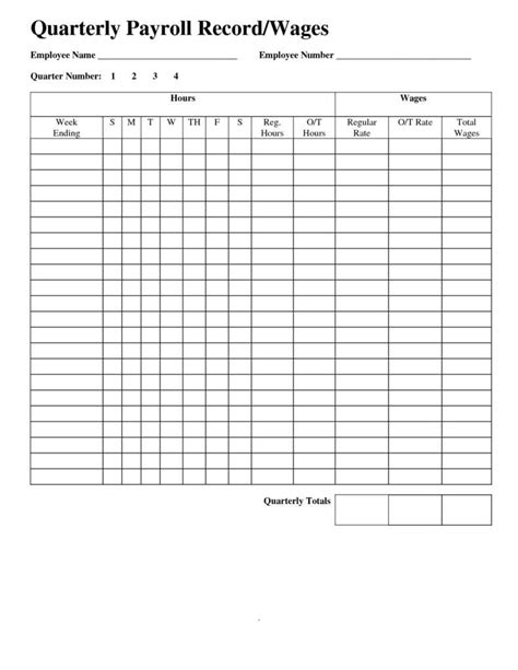 Excel Payroll Spreadsheet ~ Excel Templates