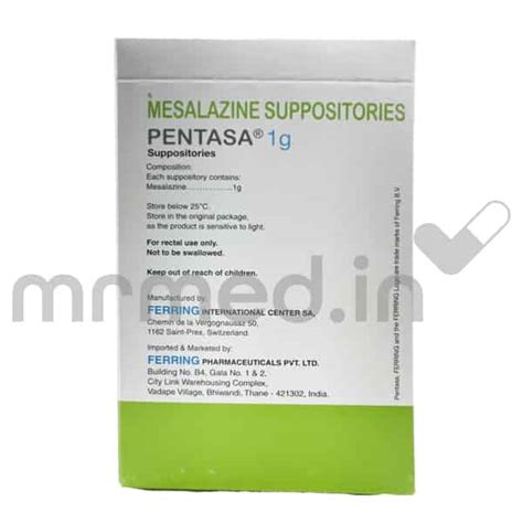 Buy Pentasa 1gm Suppository Online Uses Price Dosage Instructions Side Effects Mrmed