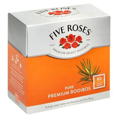 Five Roses Rooibos Select Teabags 80 Pack PnP