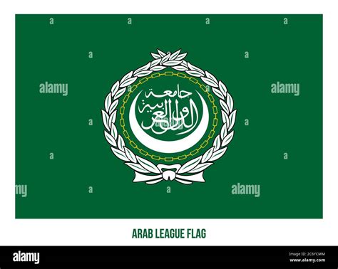 Arab League Flag Vector Illustration On White Background Arab